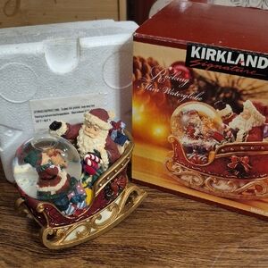 Kirkland Christmas Santa Rocking Mini Globe
